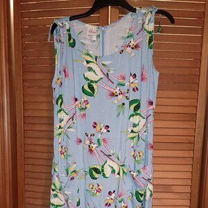 Vintage Disney Mickey & Friends Sleeveless Tropical Sundress - Size M